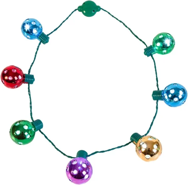 3pcs LED Christmas Bulb Disco Necklace 7 3pcs LED Christmas Bulb Disco Necklace - Image 5