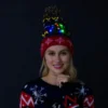 Christmas Light Up Knitted Beanie Cap -Christmas Favors Shop Christmas Light Up Knitted Beanie Cap 1 result 600x600 1
