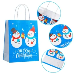 24pcs Paper Christmas Gift Bags With Handles 10 24pcs Paper Christmas Gift Bags With Handles -Christmas Favors Shop Christmas Paper Gift Bags 4 result 1 600x600 1