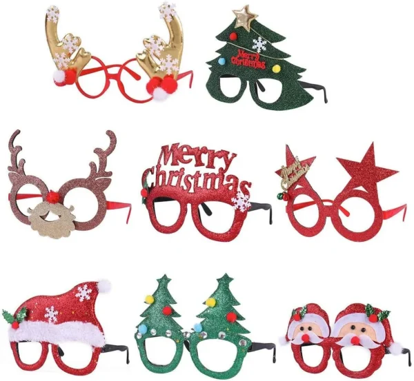8pcs Christmas Party Glass Frames 4 8pcs Christmas Party Glass Frames - Image 2