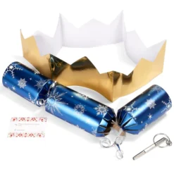 8pcs Blue And Silver Snowflake Christmas Party Crackers -Christmas Favors Shop Christmas Party Table Favors Blue Silver Snowflake 3 result 600x600 1