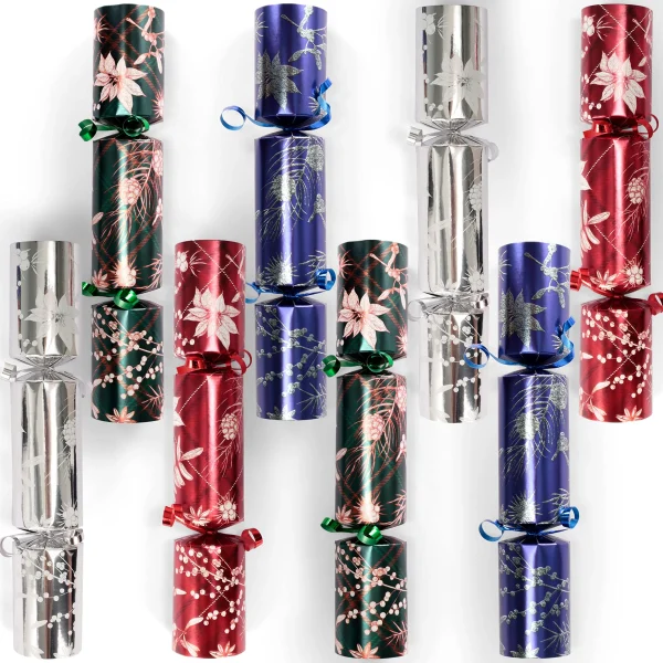 8pcs Party Crackers Christmas With Flower Designs 3 8pcs Party Crackers Christmas With Flower Designs