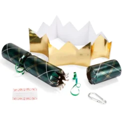 12pcs Red & Blue Christmas Crackers Party Favors -Christmas Favors Shop Christmas Party Table Favors Red Green Blue Plaid 3 result 600x600 1