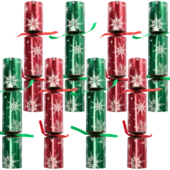 8pcs Red And Green Christmas Crackers