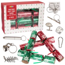 8pcs Red And Green Christmas Crackers -Christmas Favors Shop Christmas Party Table Favors Red Green Snowflake 5 result scaled 600x600 1