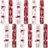 12pcs Red And White No Snap Christmas Crackers -Christmas Favors Shop Christmas Party Table Favors Red White Snowflake 12Pack 600x597 1