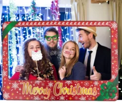 Christmas Photobooth Props With Frame