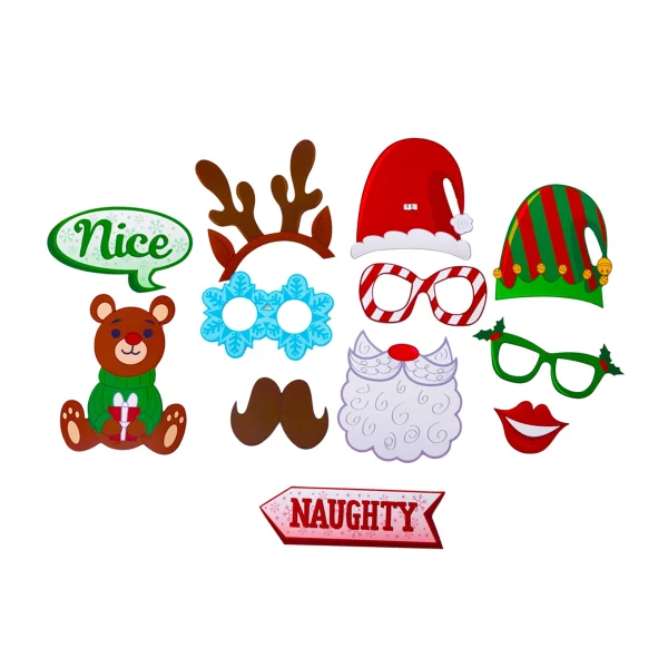 Christmas Photobooth Props With Frame 4 Christmas Photobooth Props With Frame - Image 2