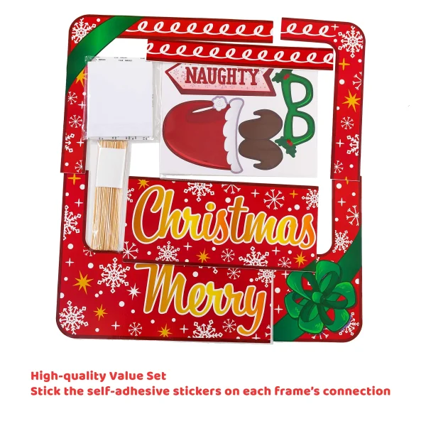 Christmas Photobooth Props With Frame 6 Christmas Photobooth Props With Frame - Image 4