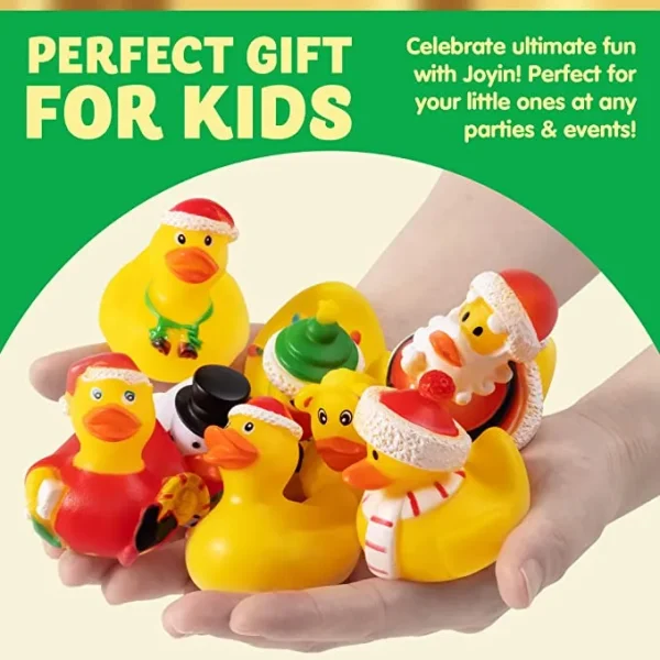 12pcs Christmas Rubber Ducky Bath Toy 7 12pcs Christmas Rubber Ducky Bath Toy - Image 5