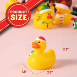 12pcs Christmas Rubber Ducky Bath Toy 13 12pcs Christmas Rubber Ducky Bath Toy -Christmas Favors Shop Christmas Rubber Duck 12 Pcs 7 600x600 1