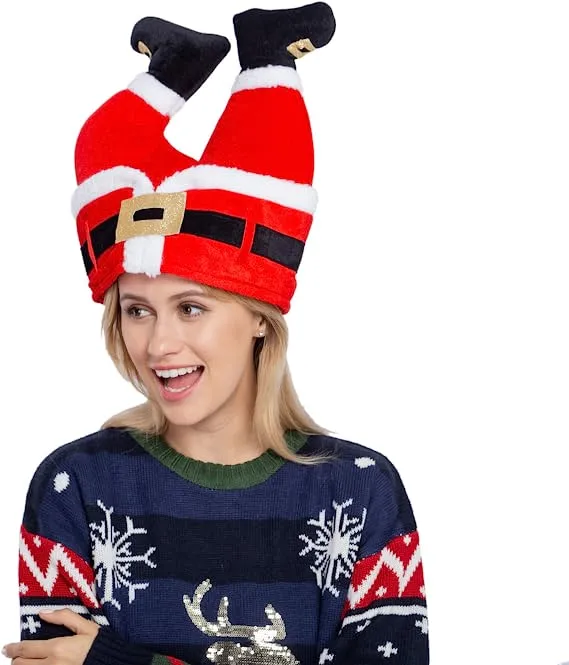 2pcs Santa And Elf Pants Christmas Hats 5 2pcs Santa And Elf Pants Christmas Hats - Image 3