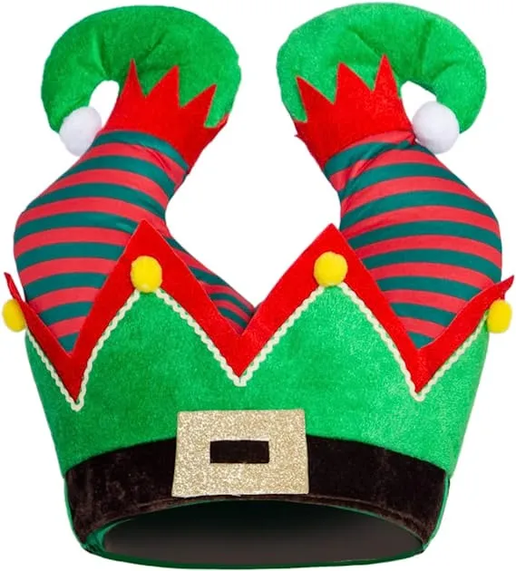 2pcs Santa And Elf Pants Christmas Hats 6 2pcs Santa And Elf Pants Christmas Hats - Image 4