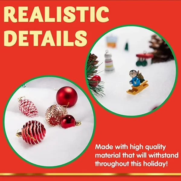 Christmas Soft And Fluffy Snow Blanket Roll 3x8ft 6 Christmas Soft And Fluffy Snow Blanket Roll 3x8ft - Image 4