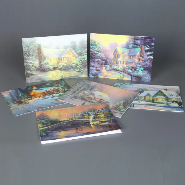 72pcs Snowy Town Assortment Christmas Card Greetings 4 72pcs Snowy Town Assortment Christmas Card Greetings - Image 2