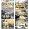 72pcs Snowy Town Assortment Christmas Card Greetings -Christmas Favors Shop Christmas Snowy Town Greeting Cards Assortment with Envelopes 结果 600x600 1