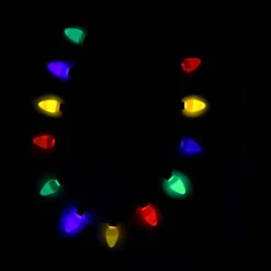 3Pcs Christmas Sweaters LED Light Up Necklace