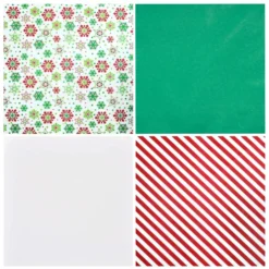 150pcs Christmas Tissue Wrapping Paper With Hologram -Christmas Favors Shop Christmas Tissue Paper wHologram amp Prints for Gift Decoration and Wrapping 4 result 600x600 1