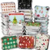 48pcs Christmas Cookie Tin With Lids -Christmas Favors Shop Christmas Treat Foil Containers 1 result 600x642 1