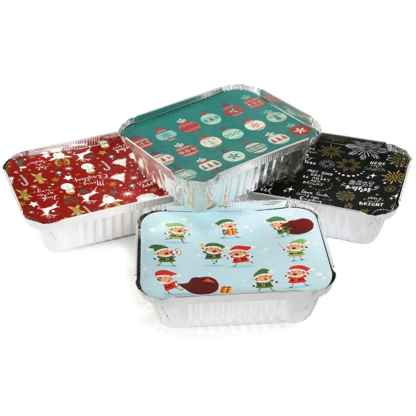 48pcs Christmas Cookie Tin With Lids 6 48pcs Christmas Cookie Tin With Lids - Image 4