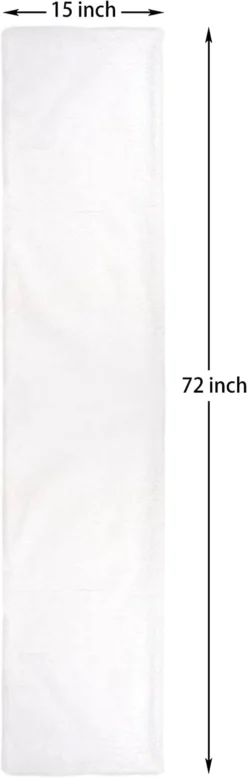 Faux Fur Christmas White Table Runner 15in X 72in -Christmas Favors Shop Christmas White Faux Fabric Table Runner 3 result