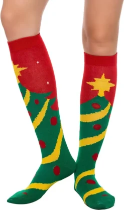 5pcs Women Christmas Patterned Knee High Socks 13 5pcs Women Christmas Patterned Knee High Socks -Christmas Favors Shop Christmas Women Knee High Socks 5 Pairs 6 result