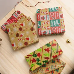 150pcs Christmas Classic Assorted Tissue Paper