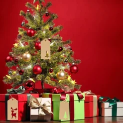 200pcs Assorted Paper Kraft Gift Tags -Christmas Favors Shop Classic Kraft Paper Gift Tags 200 Pcs result 600x600 1