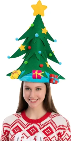 Colorful Christmas Tree Hat 10 Colorful Christmas Tree Hat -Christmas Favors Shop Colorful Christmas Tree Hat 3 result