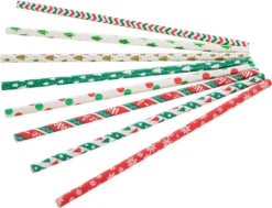 200pcs Colorful Disposable Christmas Paper Straws -Christmas Favors Shop Colorful Disposable Drinking Paper Straws 5 result 600x460 1