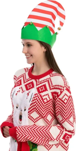 3pcs Colorful Felt Christmas Elf Hat -Christmas Favors Shop Colorful Holiday Elf Hat 3pcs 4 result