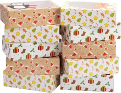 24pcs Christmas Cookie Boxes With Window 13 24pcs Christmas Cookie Boxes With Window -Christmas Favors Shop Cookie Boxes with Window 6 result 600x460 1
