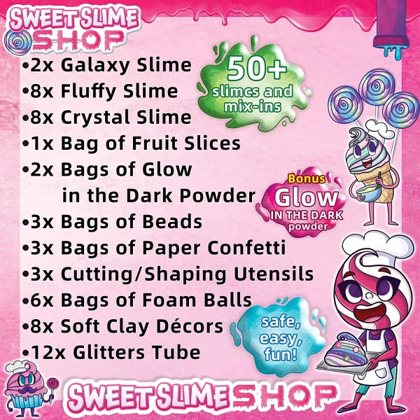 56pcs Art And Craft DIY Slime Kit Making Set 4 56pcs Art And Craft DIY Slime Kit Making Set - Image 2