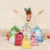 36pcs Christmas Gift Wrap Bags With Ribbon Tie