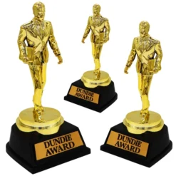 3pcs Dundie Award Trophy With Custom Engraving