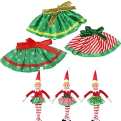 Christmas Favors Shop 9 Christmas Favors Shop -Christmas Favors Shop Elf Plush Dance Skirts 3 Packs JOYIN 2 result 600x600 1