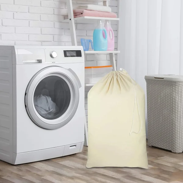 4pcs Extra Large Natural Cotton Christmas Canvas Laundry Bg 3 4pcs Extra Large Natural Cotton Christmas Canvas Laundry Bg