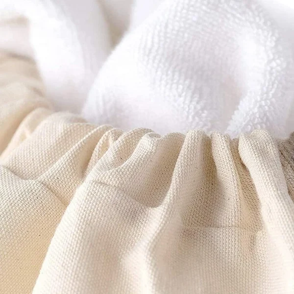 4pcs Extra Large Natural Cotton Christmas Canvas Laundry Bg 6 4pcs Extra Large Natural Cotton Christmas Canvas Laundry Bg - Image 4