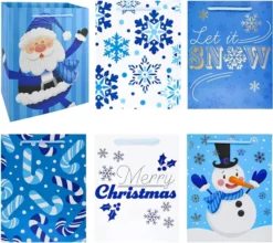 24pcs Blue Themed Christmas Gift Bags -Christmas Favors Shop Generic amp Cute Design Blue Themed Bags 24 Pcs 3 result 600x534 1