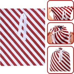 6Pcs Geometric Red Fabric Gift Bags -Christmas Favors Shop Geometric Red Fabric Gift Bags 6 Pcs 6 result 600x594 1