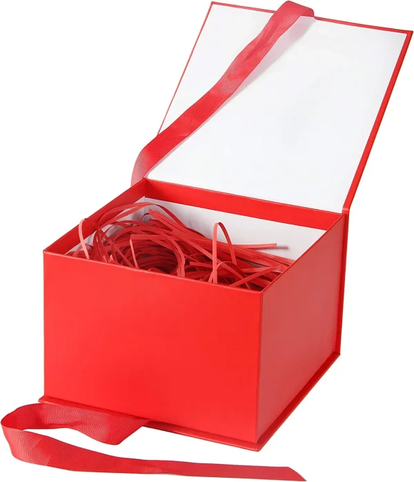 2pcs Red Christmas Gift Boxes 6 2pcs Red Christmas Gift Boxes - Image 4