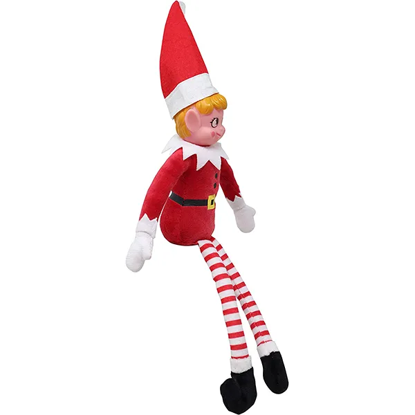 2pcs Red Christmas Girl Elf Plush Doll 6 2pcs Red Christmas Girl Elf Plush Doll - Image 4