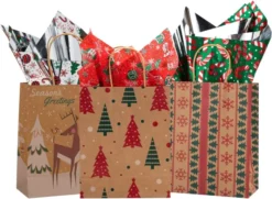 150pcs Sheets Holiday Tissue Paper Assortment Set -Christmas Favors Shop Holiday Tissue Paper Assortment Set 150 Sheets 4 result 600x439 1