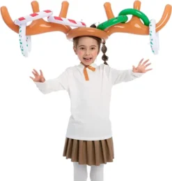 Christmas Inflatable Reindeer Antler Ring Toss Game Set -Christmas Favors Shop Inflatable Toss Game with Bingo Cards 7 600x628 1