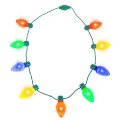 9Pcs Light Up Bulb Necklace