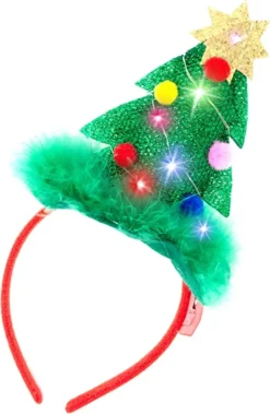 2pcs Light Up Christmas Headbands With LED Lights -Christmas Favors Shop Lighted Christmas Headbands 4 result