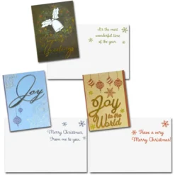 72pcs Foil Merry Christmas Greeting Card 10 72pcs Foil Merry Christmas Greeting Card -Christmas Favors Shop Merry Christmas Greeting Cards 3 result 600x600 1
