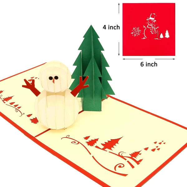 7pcs Push Bubble Up 3D Christmas Card Greetings & Envelopes 6 7pcs Push Bubble Up 3D Christmas Card Greetings & Envelopes - Image 4