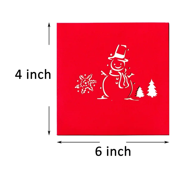 7pcs Push Bubble Up 3D Christmas Card Greetings & Envelopes 7 7pcs Push Bubble Up 3D Christmas Card Greetings & Envelopes - Image 5