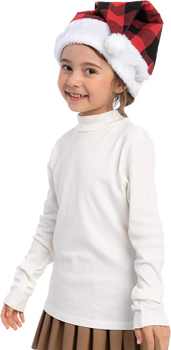 6pcs Plaid Christmas Hats 5 6pcs Plaid Christmas Hats - Image 4